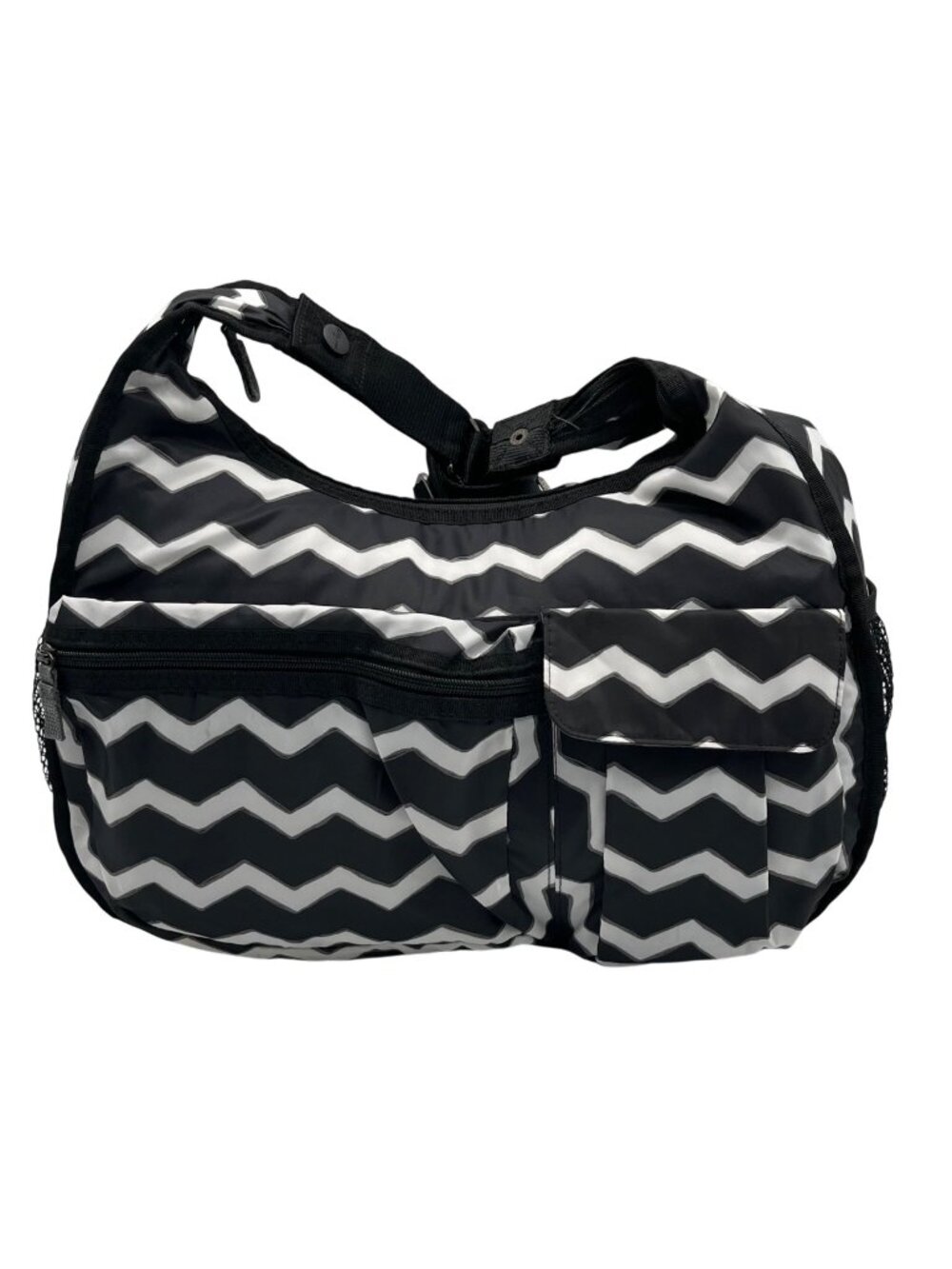 Thirty-One Explorista Nylon Black & White Crossbody Bag - Picture 1 of 11